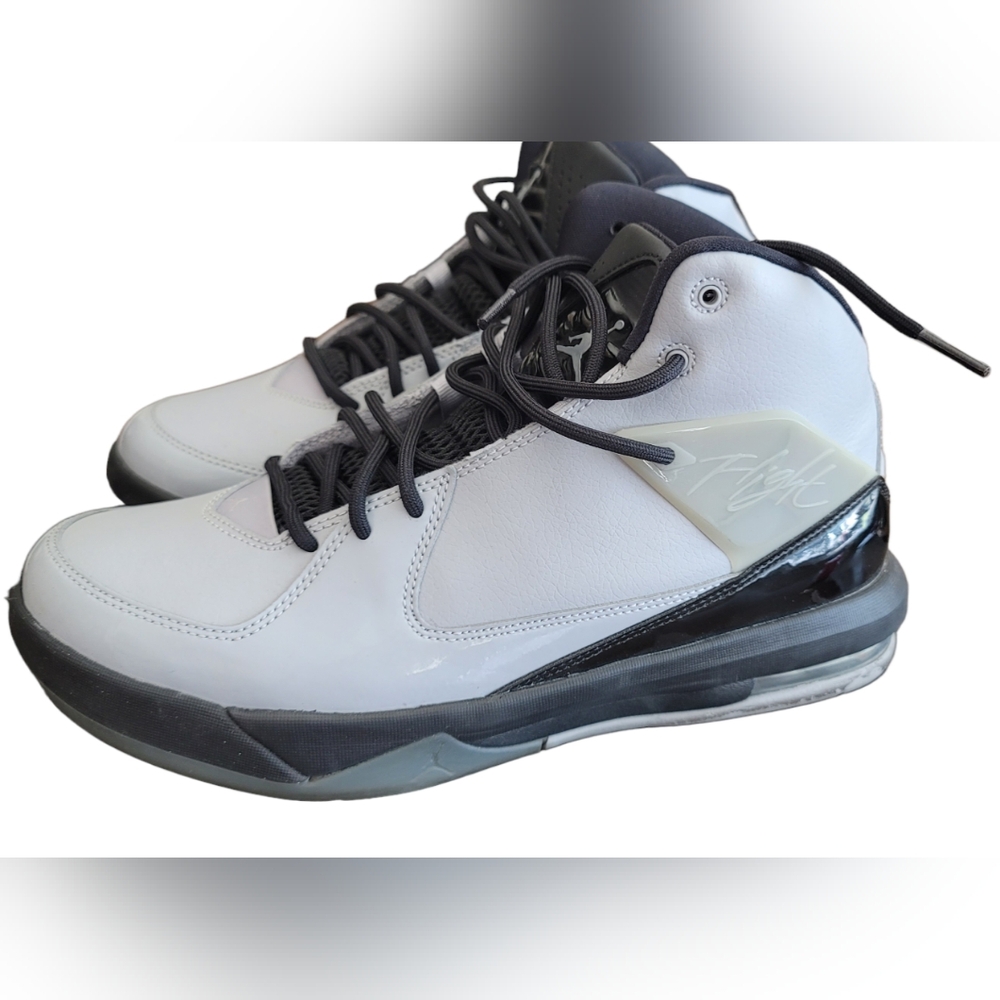 Nike White and Black High-Top Sneakers